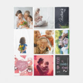 Liebe Mama Fleecedecke (Vorderseite)