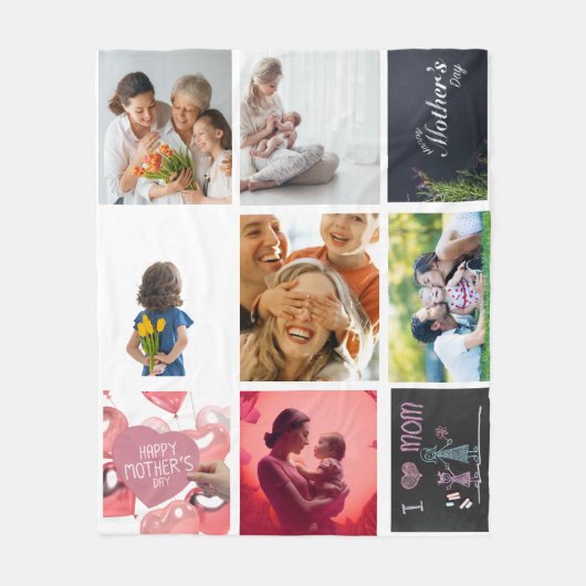 Liebe Mama Fleecedecke (Vorderseite)