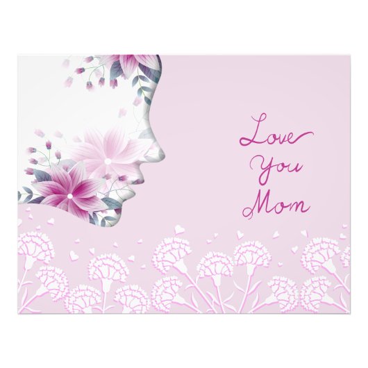 Liebe Mama Foto drucken (Vorne)