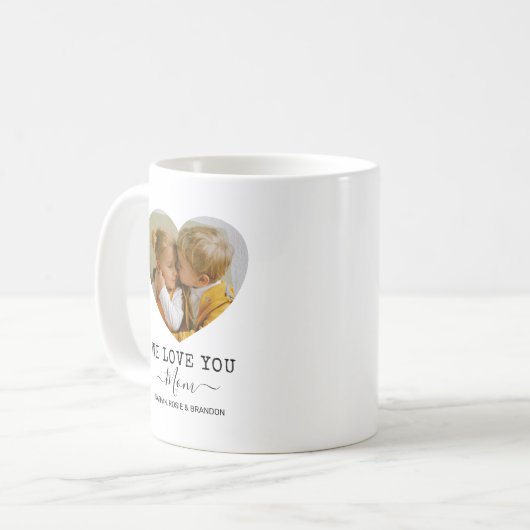 Liebe Mama Foto Kaffeetasse (Vorderseite Links)