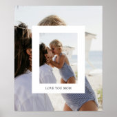 Liebe Mama Foto Poster (Vorne)