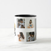Liebe Mama Goldherz mit 5 Fotos Tasse (Zentrum)