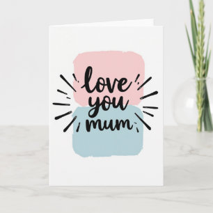 Liebe Mama Grußkarte Karte