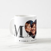Liebe Mama | Heart Foto Muttertag Kaffeetasse (Vorderseite Links)