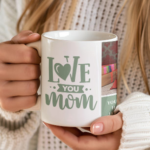 Liebe Mama Hellgrünes Muttertagsgeschenk Foto Kaffeetasse