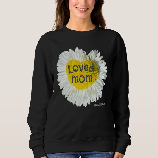 Liebe Mama Herz Daisy Muttertag Blume 2 Sweatshirt (Vorderseite)