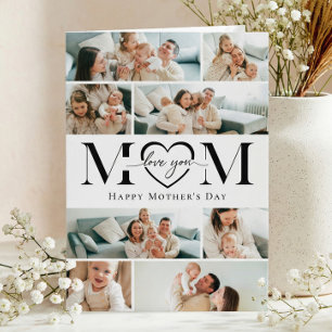 Liebe Mama Herz Foto Collage Muttertag Karte