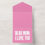 Liebe Mama I Liebe Sie All In One Einladung (Innen)