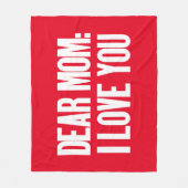 Liebe Mama I Liebe Sie Fleecedecke (Vorderseite)