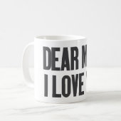 Liebe Mama I Liebe Sie Kaffeetasse (Vorderseite Links)