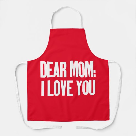 Liebe Mama I Liebe Sie Schürze (Vorderseite)