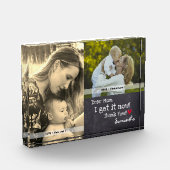 "Liebe Mama, ich verstehe es jetzt, danke" - Perso Fotoblock (Links)