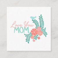Liebe Mama Kalligrafie Blumenrahmen