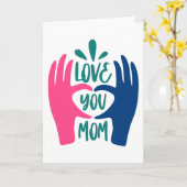 Liebe, Mama Karte (Gelbe Blume)