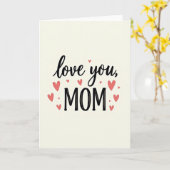 Liebe Mama Kunst Design Karte (Gelbe Blume)