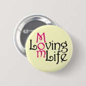 Liebe Mama Leben Muttertag Button (Vorne & Hinten)