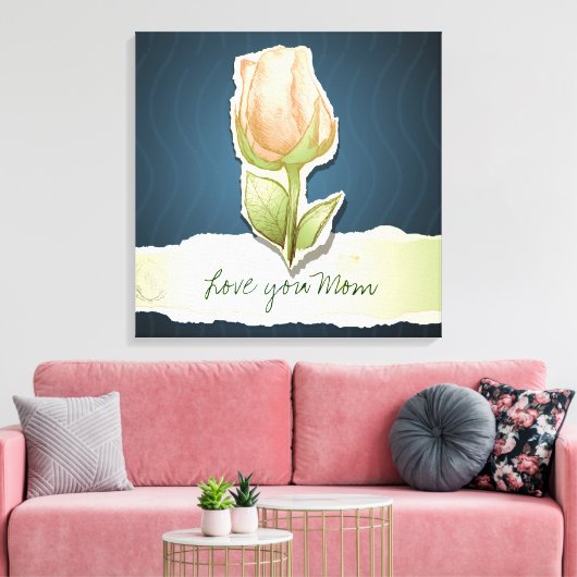 Liebe Mama, Leinwand (Insitu (Wohnzimmer))