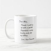 Liebe Mama, Liebe - Ihr Liebling Kaffeetasse (Links)