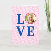 Liebe Mama Liebe Moderne, schicke Fotokarte Karte (Vorderseite)