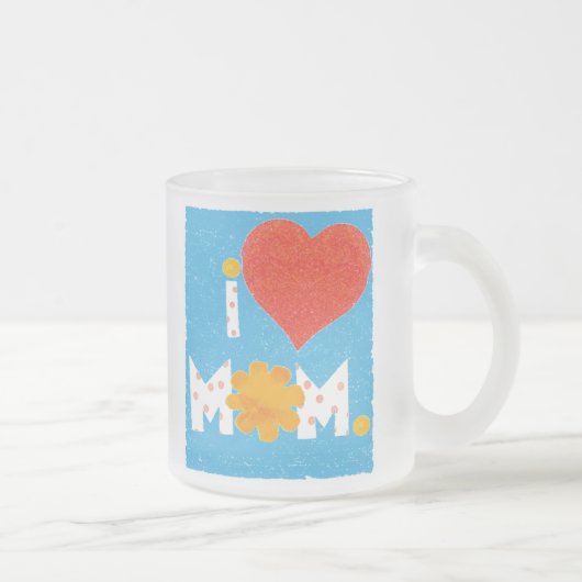 Liebe Mama mattiert Tasse (Rechts)