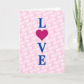 LIEBE Mama Moderne elegant wir Liebe Mama Karte (Vorderseite)