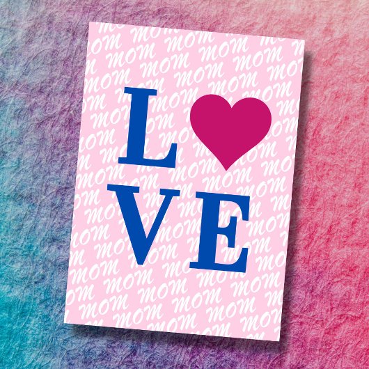 LIEBE Mama Moderne elegant wir Liebe Mama Karte