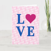 LIEBE Mama Moderne elegant wir Liebe Mama Karte (Vorderseite)
