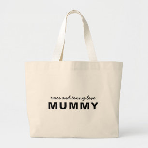 Liebe Mama Moderne Fette Kindernamen Design Jumbo Stoffbeutel
