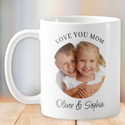 Liebe Mama moderne Foto Muttertag Kaffeetasse