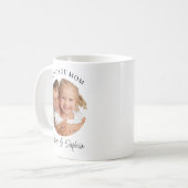 Liebe Mama moderne Foto Muttertag Kaffeetasse (Vorderseite Links)