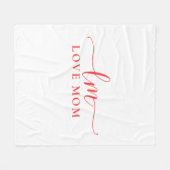 Liebe Mama Moderne Typografie Fleecedecke (Vorderseite (Horizontal))