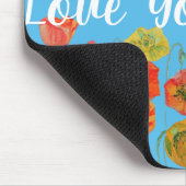 Liebe Mama Mohnblumen Blumen Computer-Mauspad Mousepad (Ecke)
