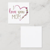 Liebe Mama Mütter Tag Herz (Vorne/Hinten)