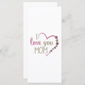 Liebe Mama Mütter Tag Herz (Vorne/Hinten)