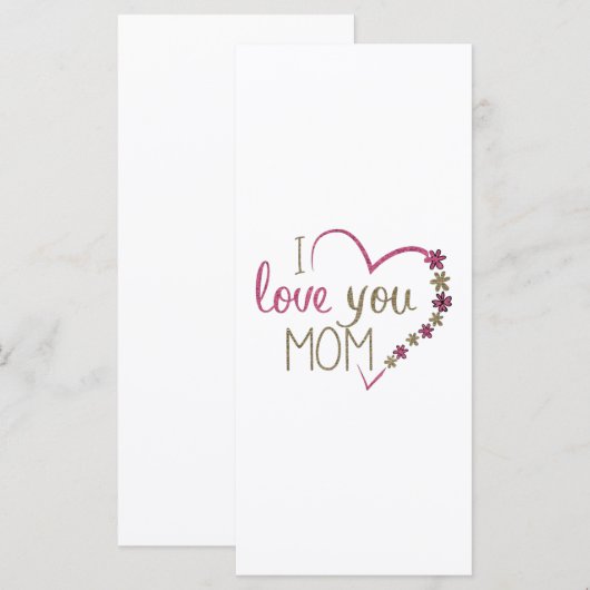 Liebe Mama Mütter Tag Herz (Vorne/Hinten)