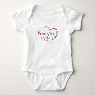 Liebe Mama Mütter Tag Herz Baby Strampler