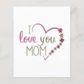 Liebe Mama Mütter Tag Herz Flyer (Vorne)