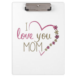 Liebe Mama Mütter Tag Herz Klemmbrett