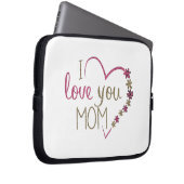 Liebe Mama Mütter Tag Herz Laptopschutzhülle (Vorne Rechts)