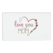 Liebe Mama Mütter Tag Herz Namenschild (Vorderseite)