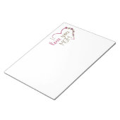 Liebe Mama Mütter Tag Herz Notizblock (angewinkelt)