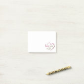 Liebe Mama Mütter Tag Herz Post-it Klebezettel (Auf Schreibtisch)