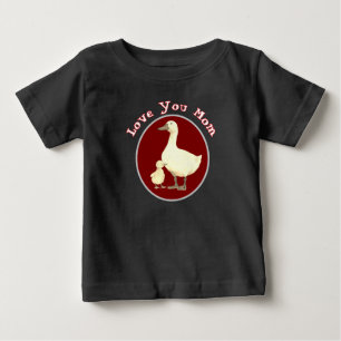 "Liebe Mama" Mutter-und-Baby-Enten-Kinder-T-Shirt Baby T-shirt
