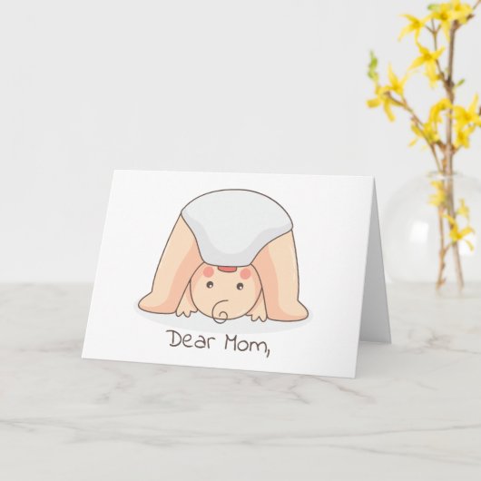 Liebe Mama ... Muttertag der Sonne Karte (Gelbe Blume)