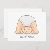 Liebe Mama ... Muttertag der Sonne Mitteilungskarte (Vorne/Hinten)