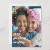 Liebe Mama Muttertag Foto Karte (Vorderseite)