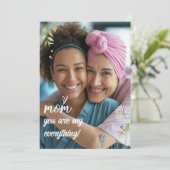 Liebe Mama Muttertag Foto Karte (Stehend Vorderseite)