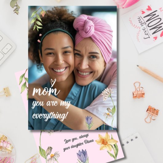 Liebe Mama Muttertag Foto Karte