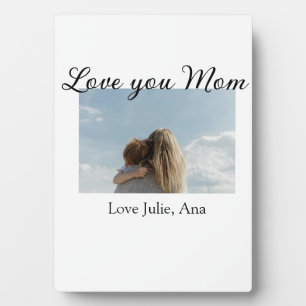 liebe mama muttertag foto name einfach fotoplatte