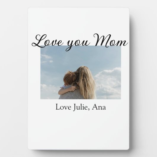 liebe mama muttertag foto name einfach fotoplatte (Vorderseite)